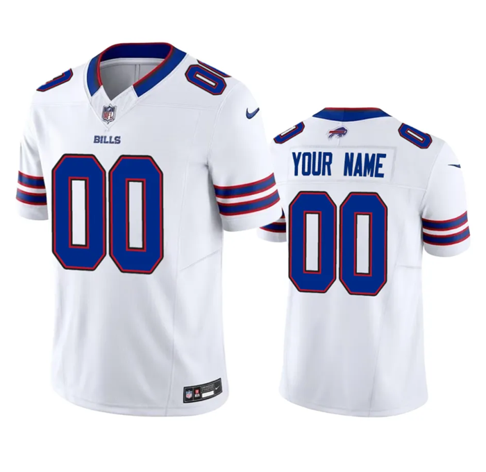 Men's Buffalo Bills Active Player Custom White 2023 F.U.S.E. Vapor Untouchable Limited Stitched Jersey